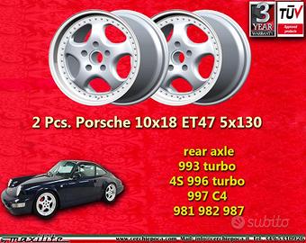 2 pz. cerchi Porsche Cup 9x17 ET47 944 1987- 944S