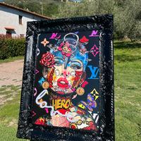 Quadro Led Catwoman Louis Vuitton Luxury PopArt