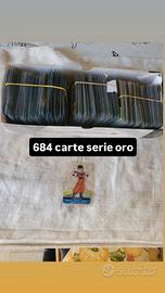 lotto 700 carte serie oro Dragon ball