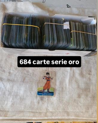 lotto 700 carte serie oro Dragon ball