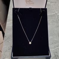 Collana punto luce oro bianco 
