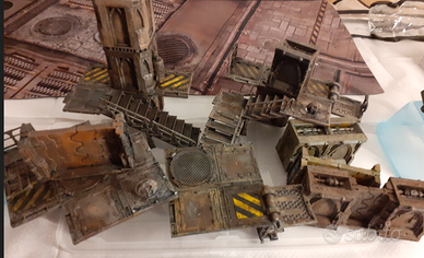 Scenici Warhammer 40K Necromunda + tappetino 22x30