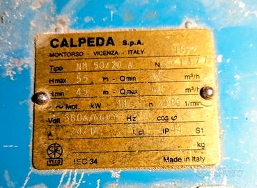 eletroponpa da irigazione