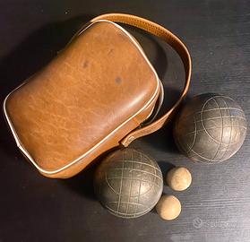 2 bocce La Boule d’Or 2 boccini e borsello