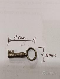 Chiave In Ferro 3 Cm Vintage Per Piccoli Bauletti