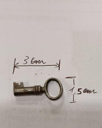 Chiave In Ferro 3 Cm Vintage Per Piccoli Bauletti