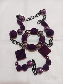 Collana lunga + bracciale 