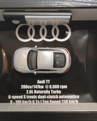 Quadro con modellino Audi TT con luce LED