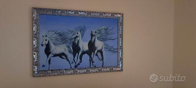 Quadro con cornice lavorata