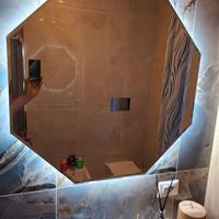Specchiera Ottagonale bagno Led