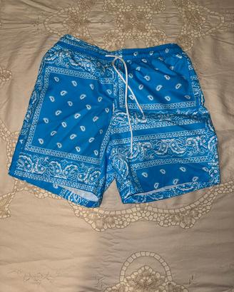 Pantaloncini azzurri motivo Bandana estivi