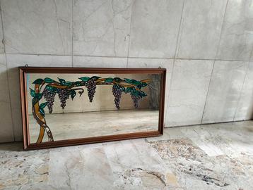 Specchio con decorazioni liberty