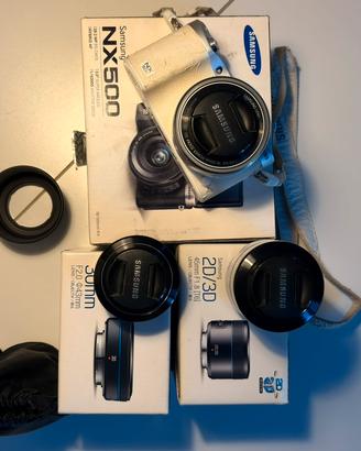 Samsung NX500 + obiettivi 30mm, 45mm, 16-50mm