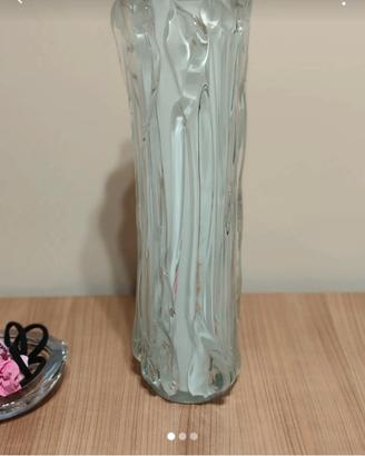 Vaso vetro a rilievo Michielotto 