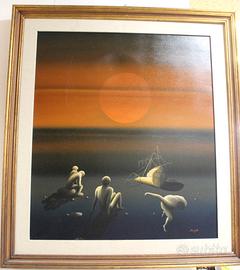 Quadro dipinto a olio di Marcello Biagiotti