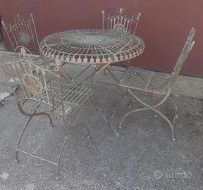 Arredo giardino in ferro