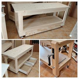 Banco falegname tavolo da lavoro morsa fresa sega 