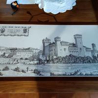 Quadro grande 53x103 cm con Citta' di Vignola