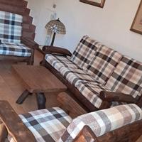 salotto rustico castagno