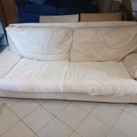 Divano in pelle Bianco