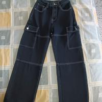pantaloni cargo ampi xs