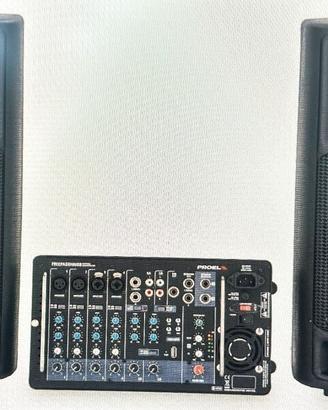 Impianto amplificato Portatile 500w Proel Freepass