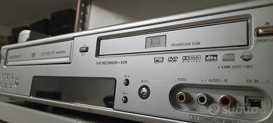 LETTORE VHS DVD RECORDER COMBO VHS RIVERSA VHS DVD