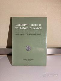 Archivio Storico Banco di Napoli 1972 volume raro