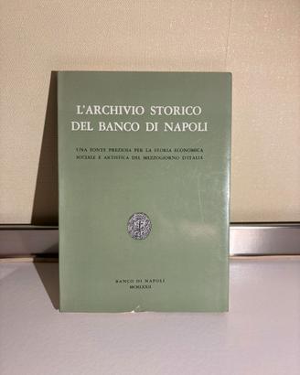 Archivio Storico Banco di Napoli 1972 volume raro