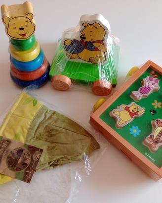 Giocattoli Disney in legno Winnie the Pooh