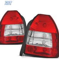 FANALI PER HONDA CIVIC 95-01 3P ROSSO CRISTALLO