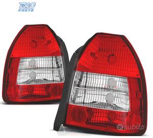 FANALI PER HONDA CIVIC 95-01 3P ROSSO CRISTALLO