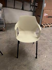 Sedia Vesper 2  Colos nera scocca senape