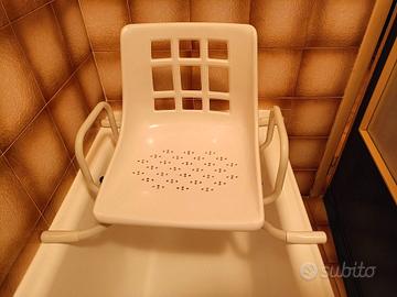 Sedia sedile per vasca da bagno disabili anziani