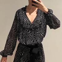 Abito Pinko nero con pois tg 40