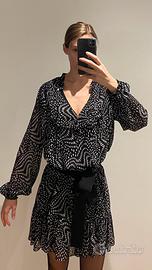 Abito Pinko nero con pois tg 40