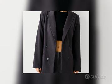 Blazer morbido slim fit incrociato 