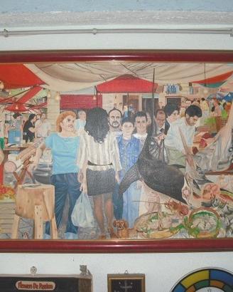 "LA VUCCIRIA" OLIO SU TELA cm. 150 x 70