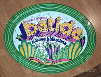 vassoio vintage pubblicitaria batida de coco 1960