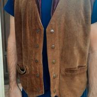 gilet in pelle vintage
