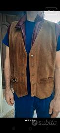 gilet in pelle vintage