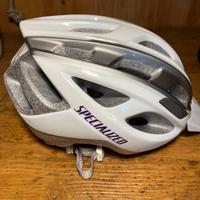 Casco bambina specialized bianco e viola