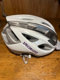 Casco bambina specialized bianco e viola