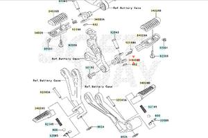 Supporto pedana Kawasaki Ninja ZX-6R 340031327