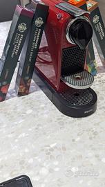 Krups Nespresso Ctiz XN741 Red + Capsule Starbucks