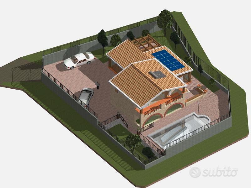 Terreno per villetta singola con piscina - Vista 2