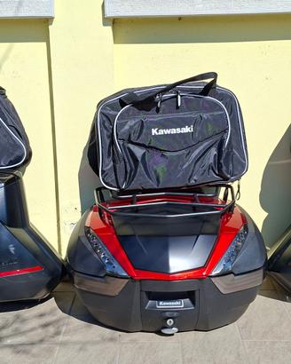 Tris Borse Originali Kawasaki + 3 Borse Interne