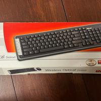 Wireless optical deskset tastiera e mouse NUOVI