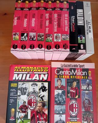 Serie VHS Milan anno centenario + 2 libri