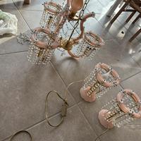 Lampadario in vetro di murano Rosa